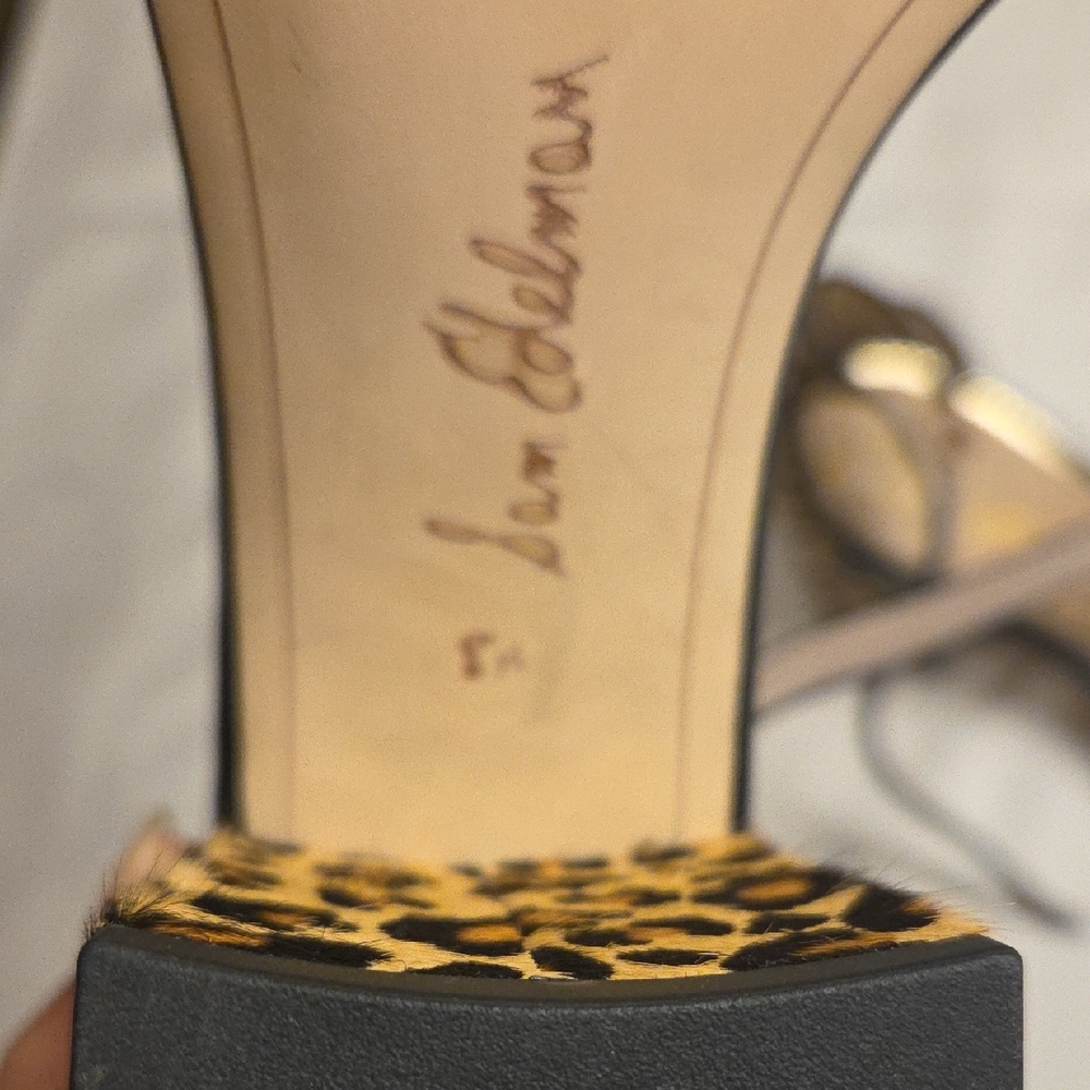 Sam Edelman Leopard and Black Heels - Picture 5 of 6